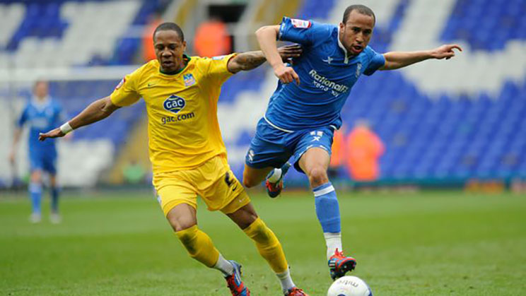 Andros Townsend saat memperkuat Birmingham City