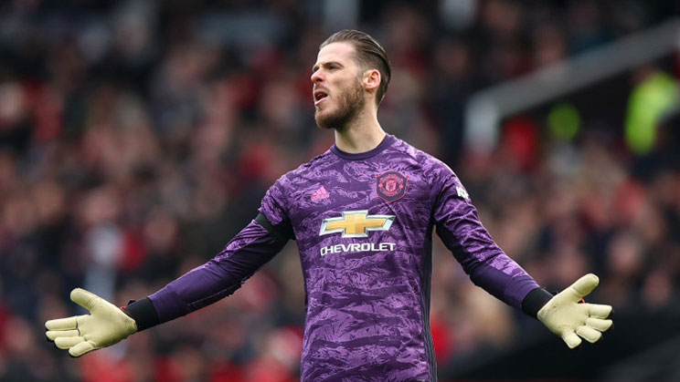David de Gea menjaga gawang Manchester United