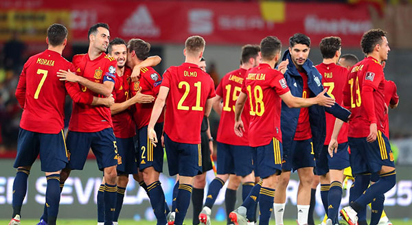 para pemain tim nasional spanyol