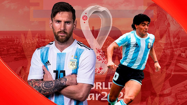 Lionel Messi dan Diego Maradona
