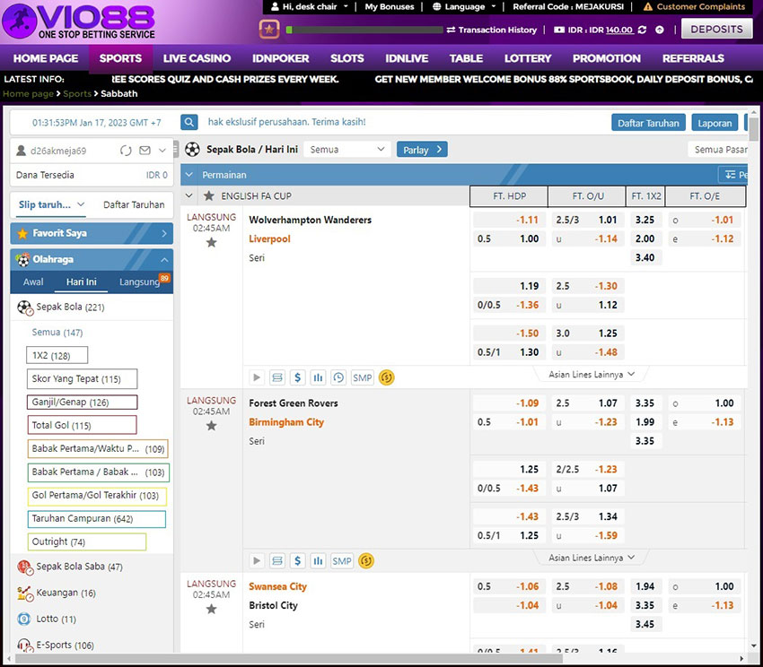 Jenis-Pasaran-Judi-Bola