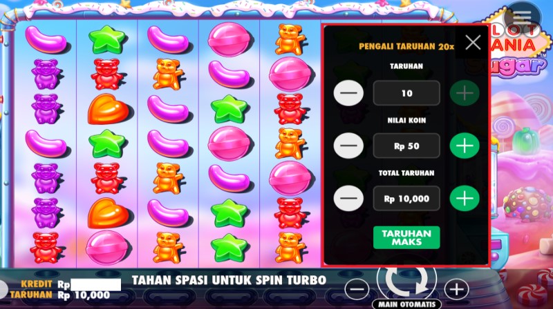 Pengaturan Taruhan dalam Game Slot Mania Sugar - Vio88