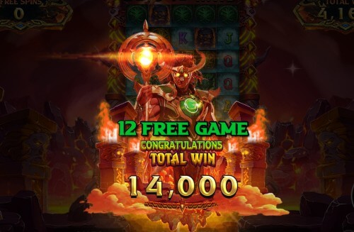 kemenangan dalam putaran free spin Ragnarok